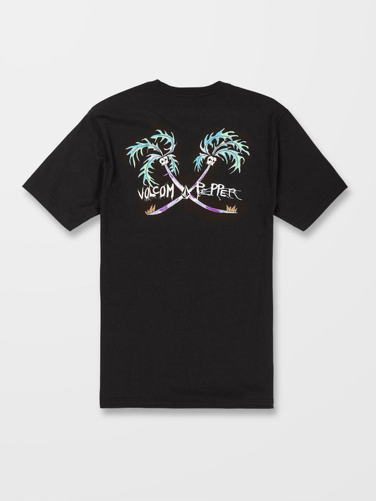 T-shirt V Ent X Pepper - BLACK