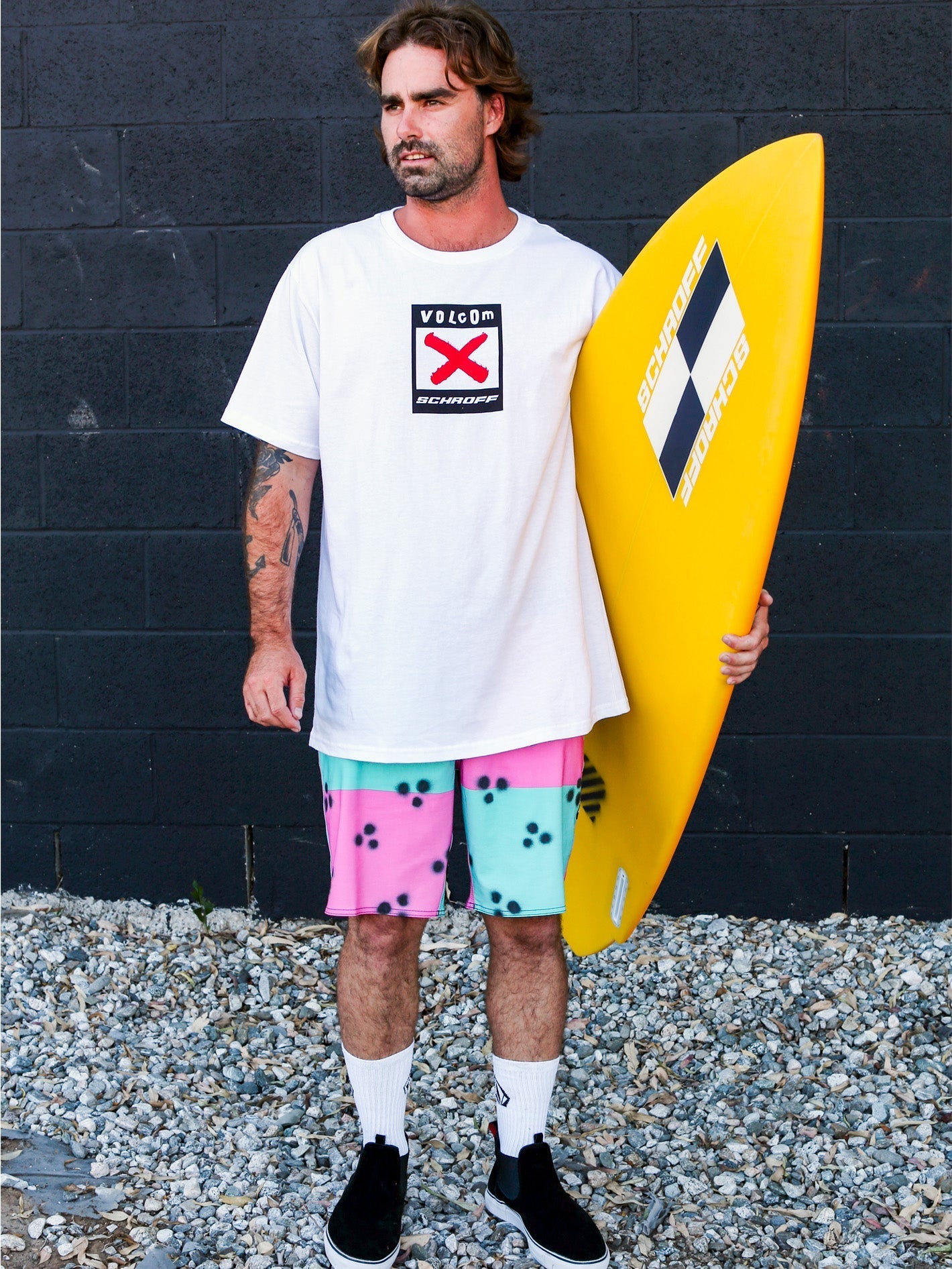 Schroff X Volcom T-Shirt – Weiß