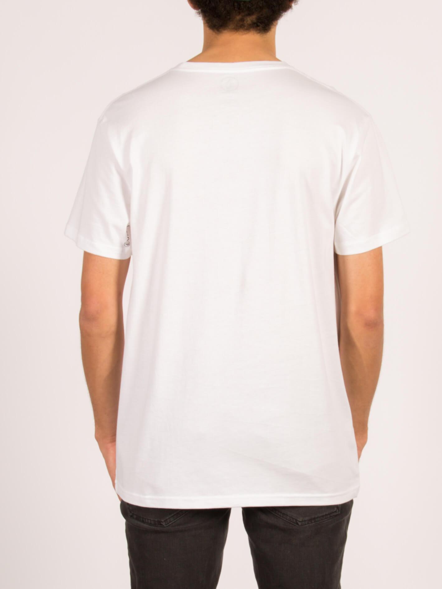 T-shirt manches courtes Burnt - White