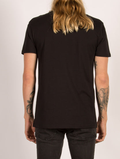 Line Euro Kurzarm-T-Shirt - Schwarz