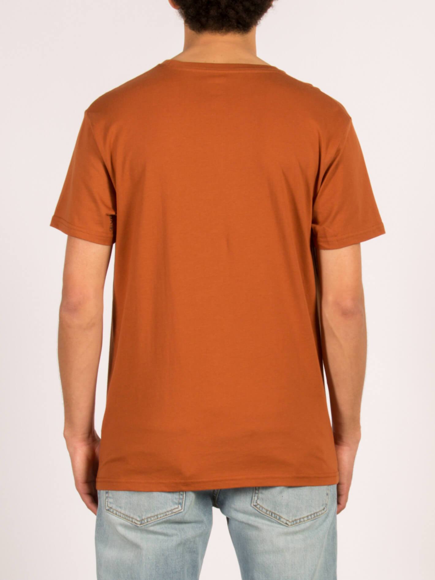 Carving Block Kurzarm-T-Shirt - Kupfer