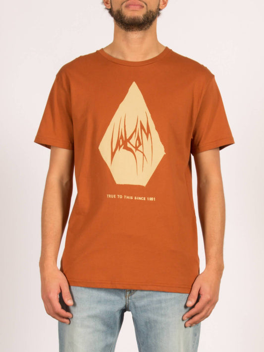 T-shirt à manches courtes Carving Block - Copper