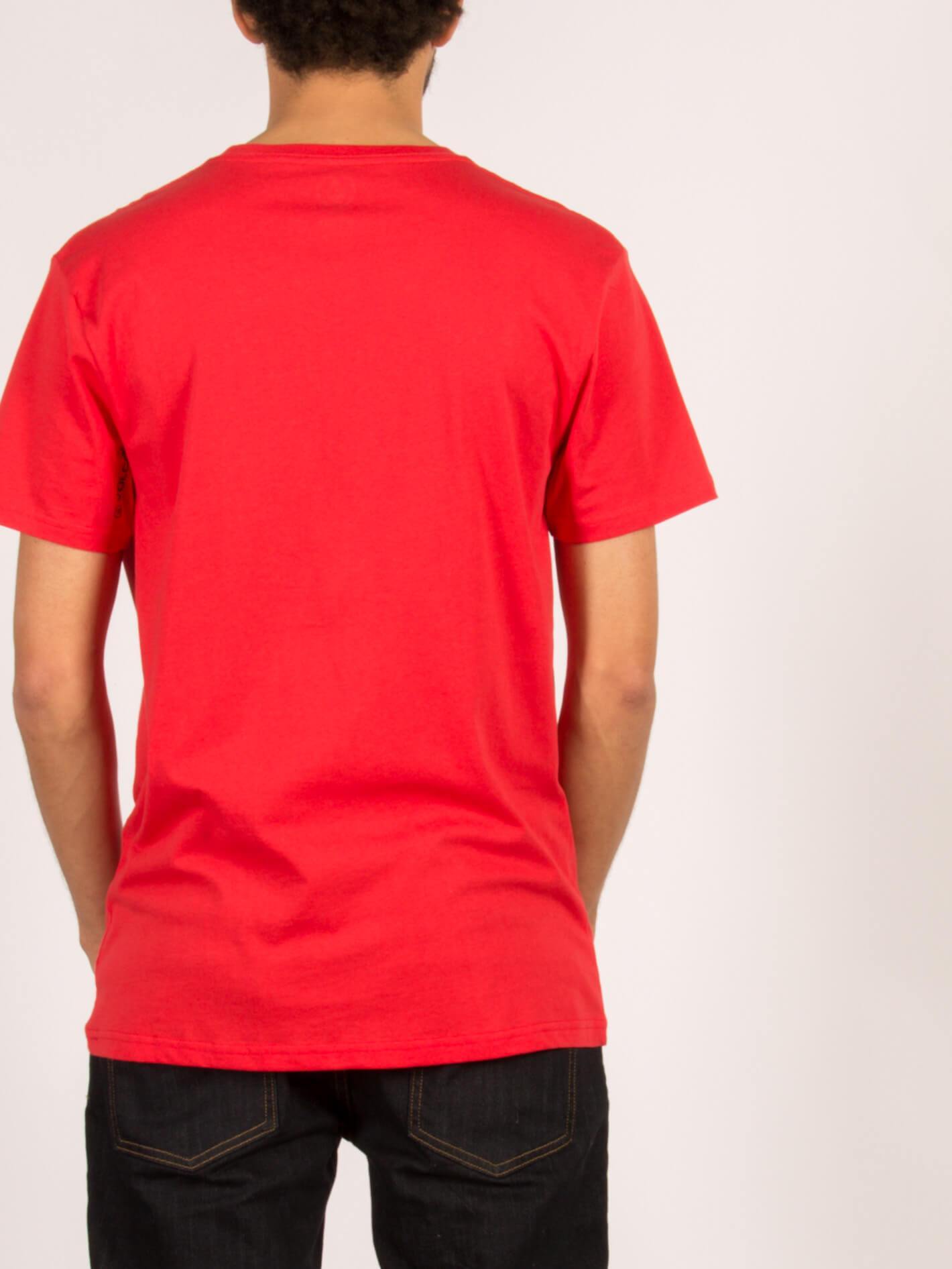 Carving Block Kurzarm-T-Shirt - True Red