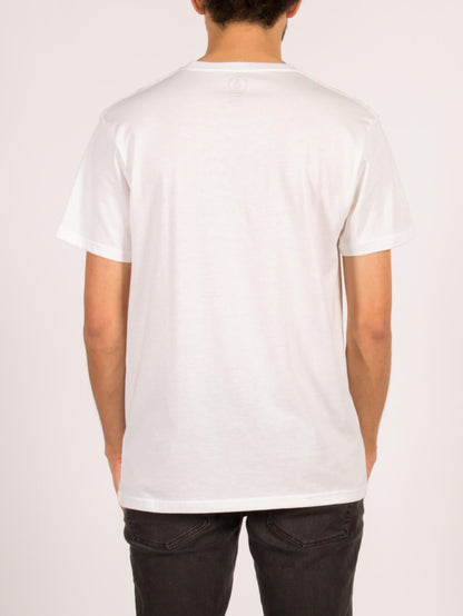 T-shirt à manches courtes Carving Block - White