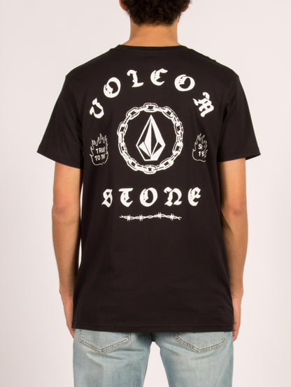 Chain Gang Short Sleeve T-Shirt - Black