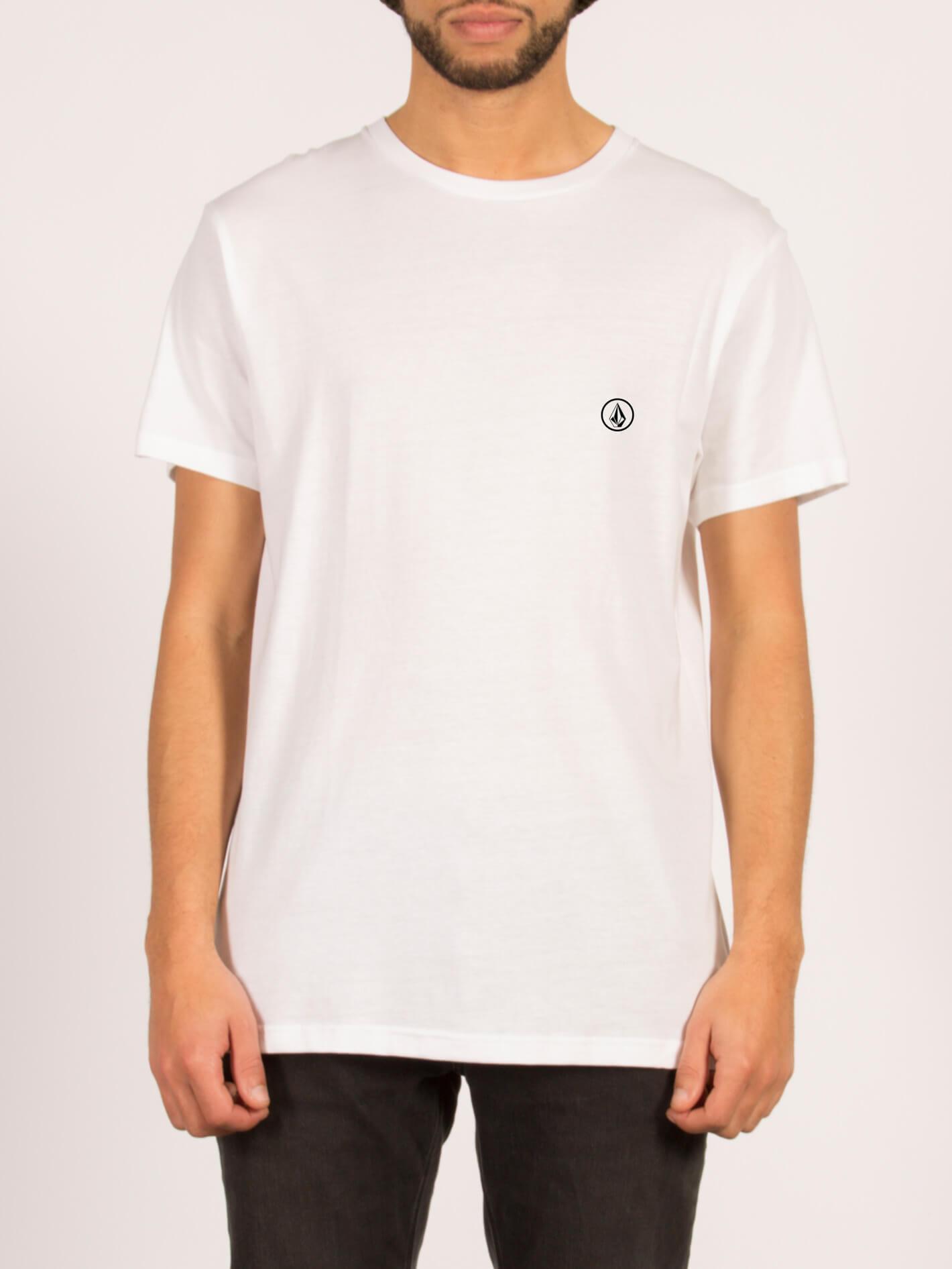 T-shirt à manches courtes Stone Blank - White