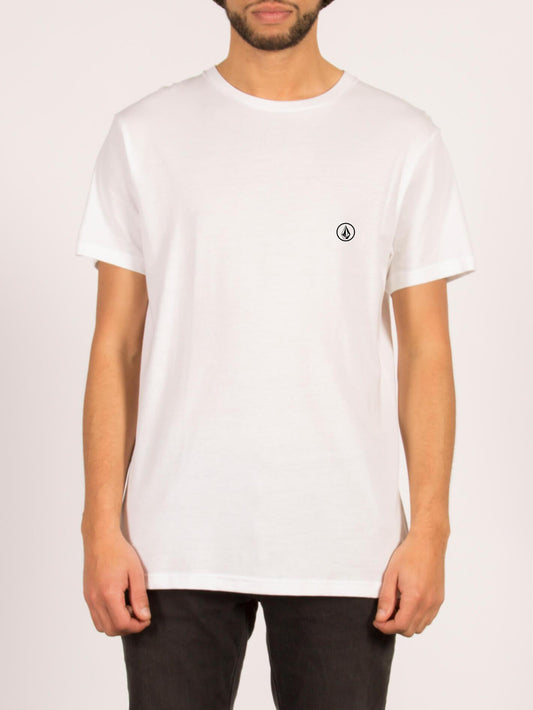 T-shirt à manches courtes Stone Blank - White