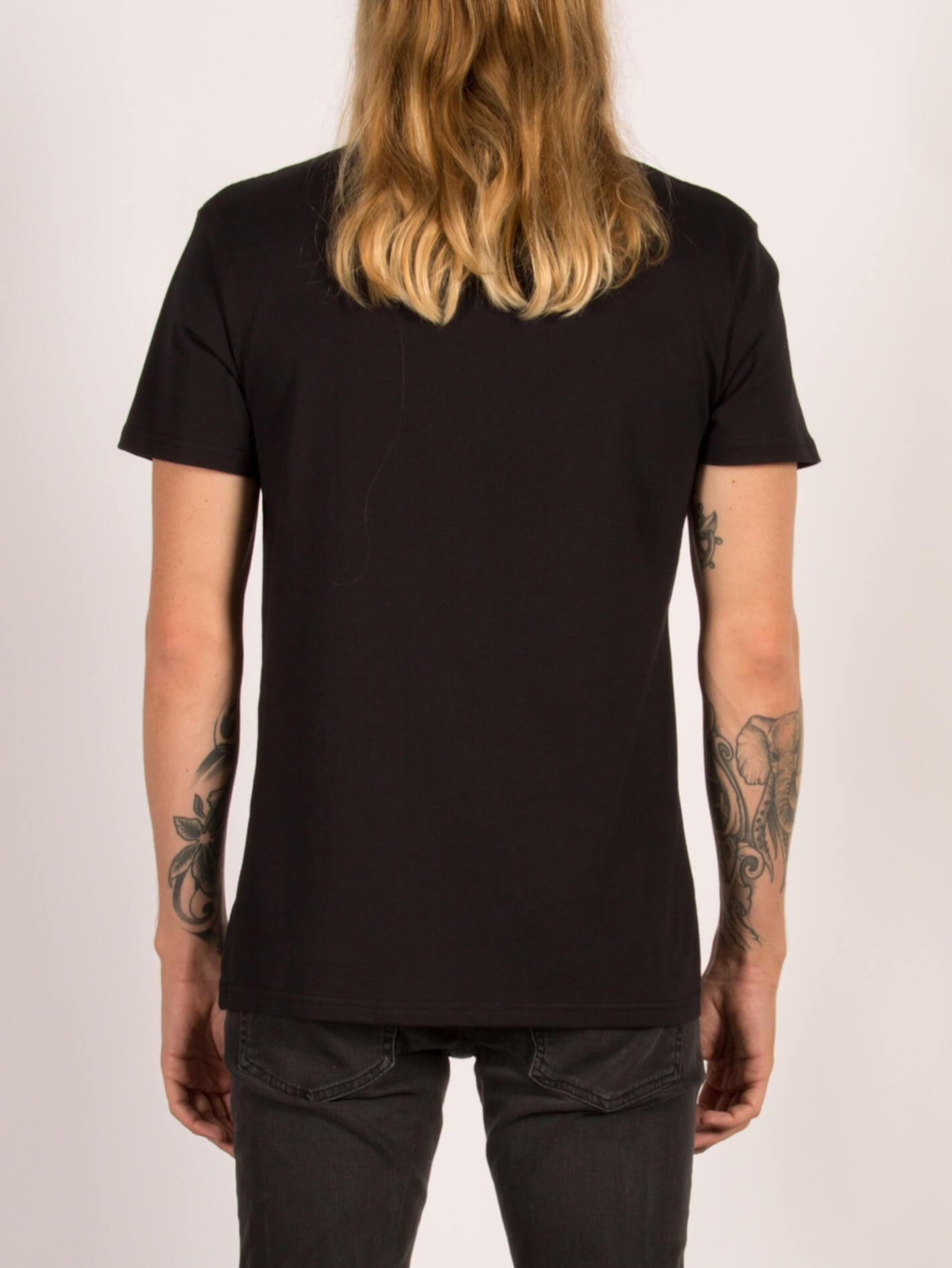Head Case Kurzarm-T-Shirt – Schwarz
