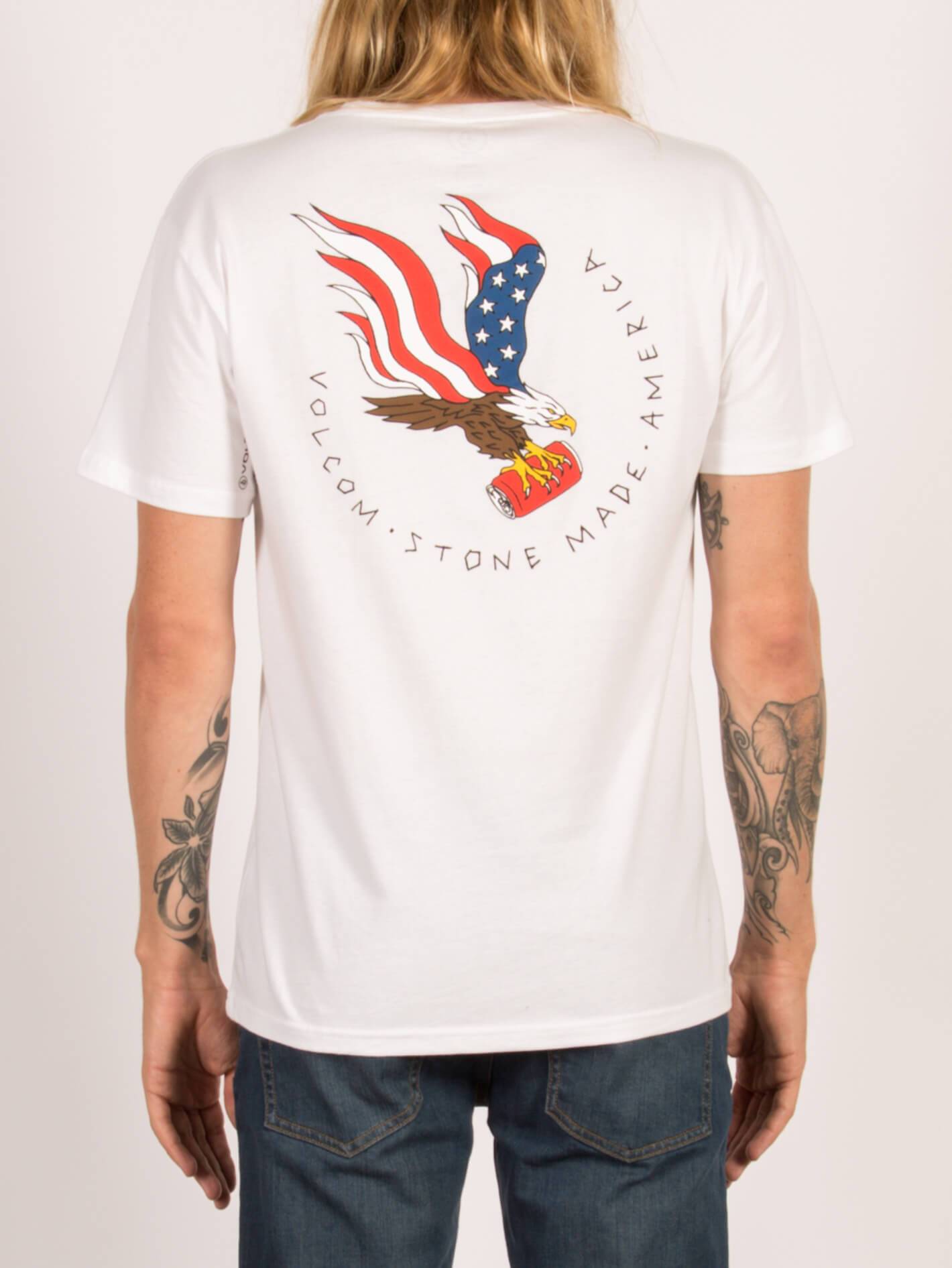 T-shirt à manches courtes Beer Drop - White