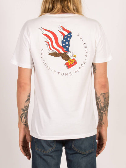 T-shirt à manches courtes Beer Drop - White