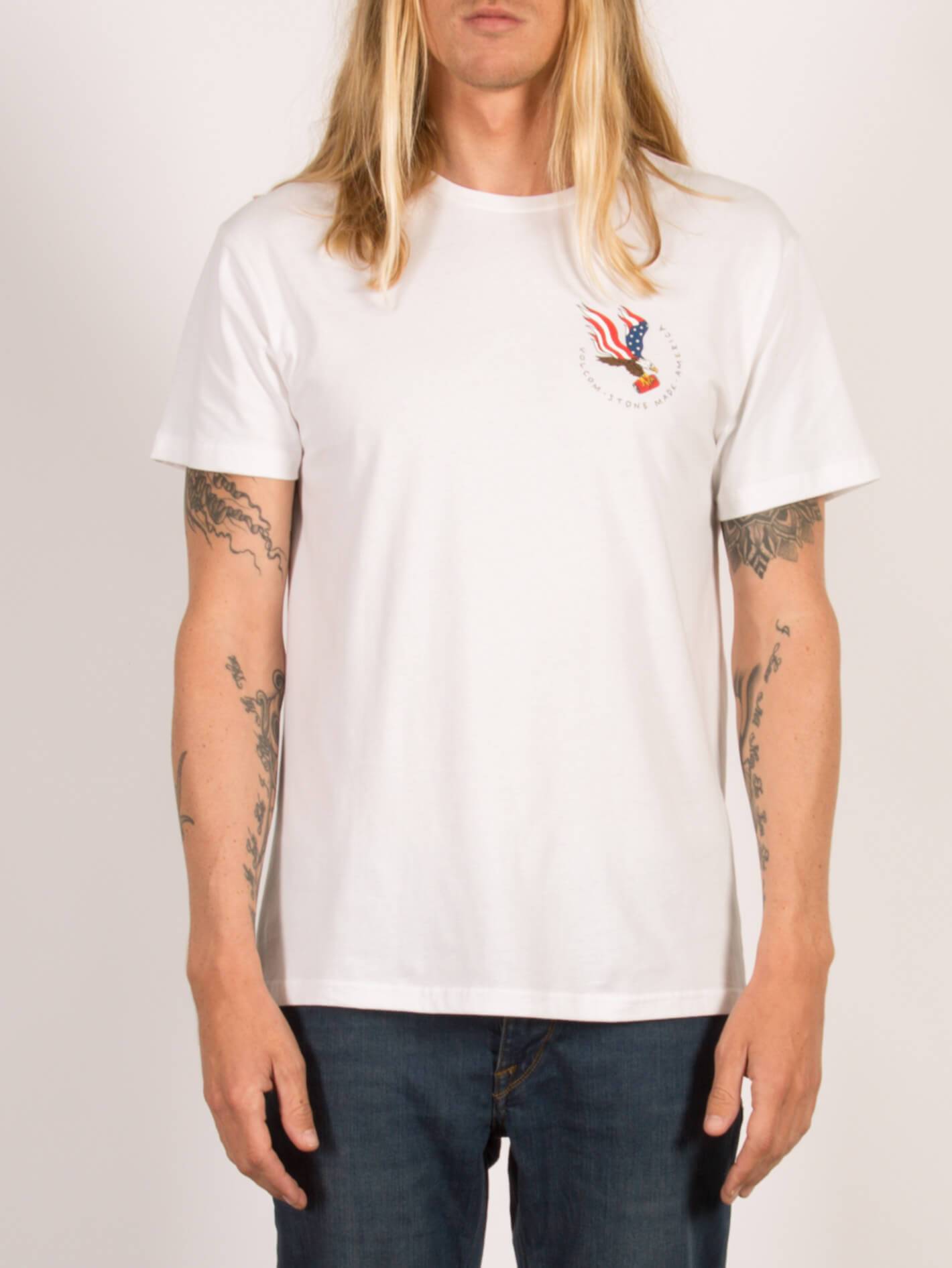 T-shirt à manches courtes Beer Drop - White