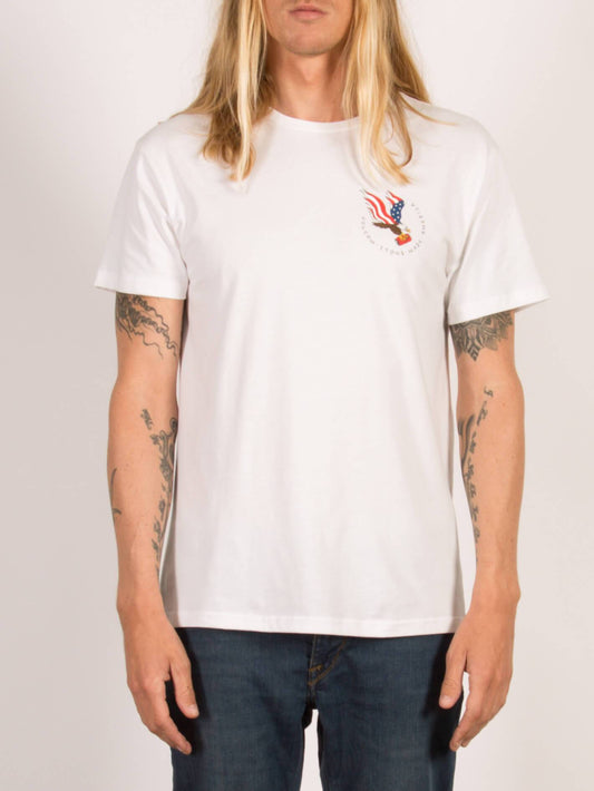T-shirt à manches courtes Beer Drop - White