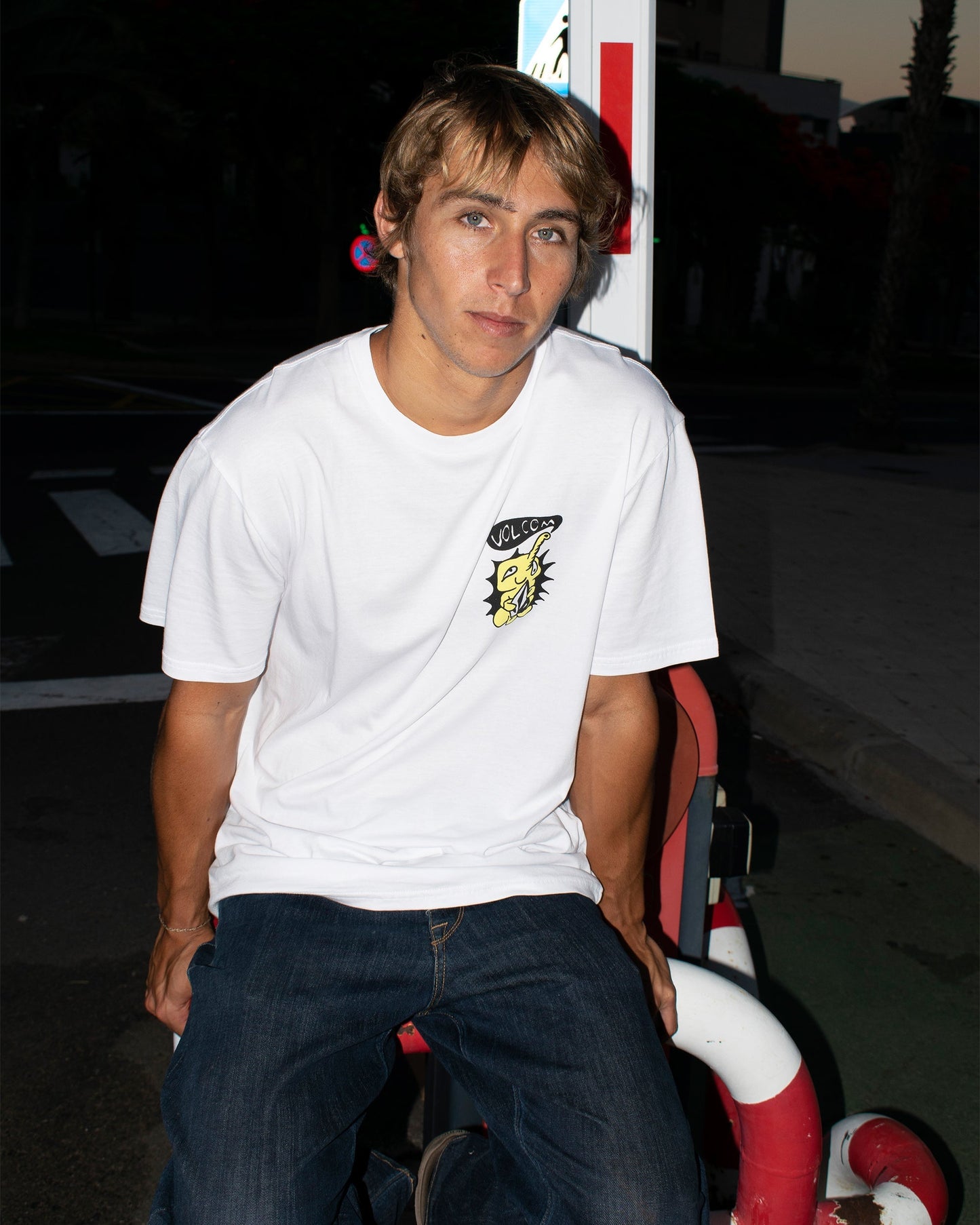 Santi Stoned T-Shirt - WEISS