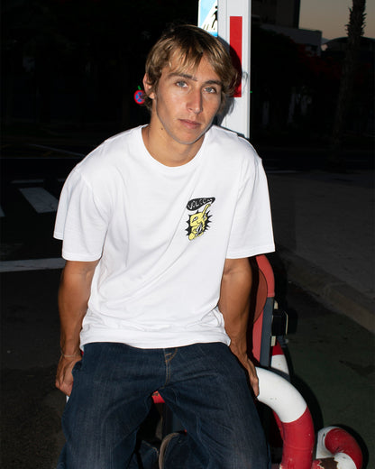 Santi Stoned T-Shirt - WEISS