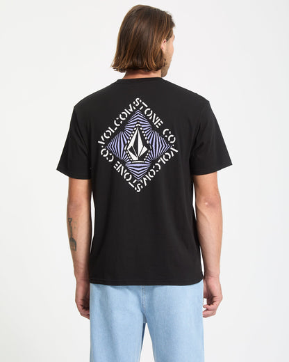 Optisches T-Shirt - Schwarz
