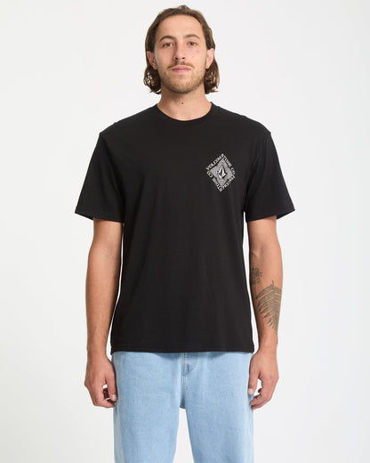 Optisches T-Shirt - Schwarz