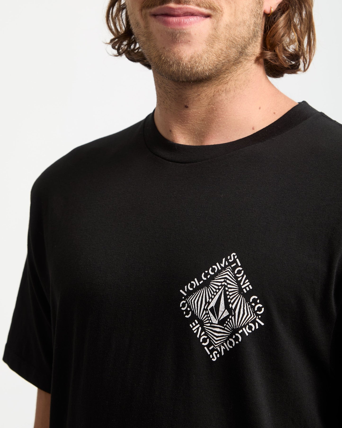 Optisches T-Shirt - Schwarz