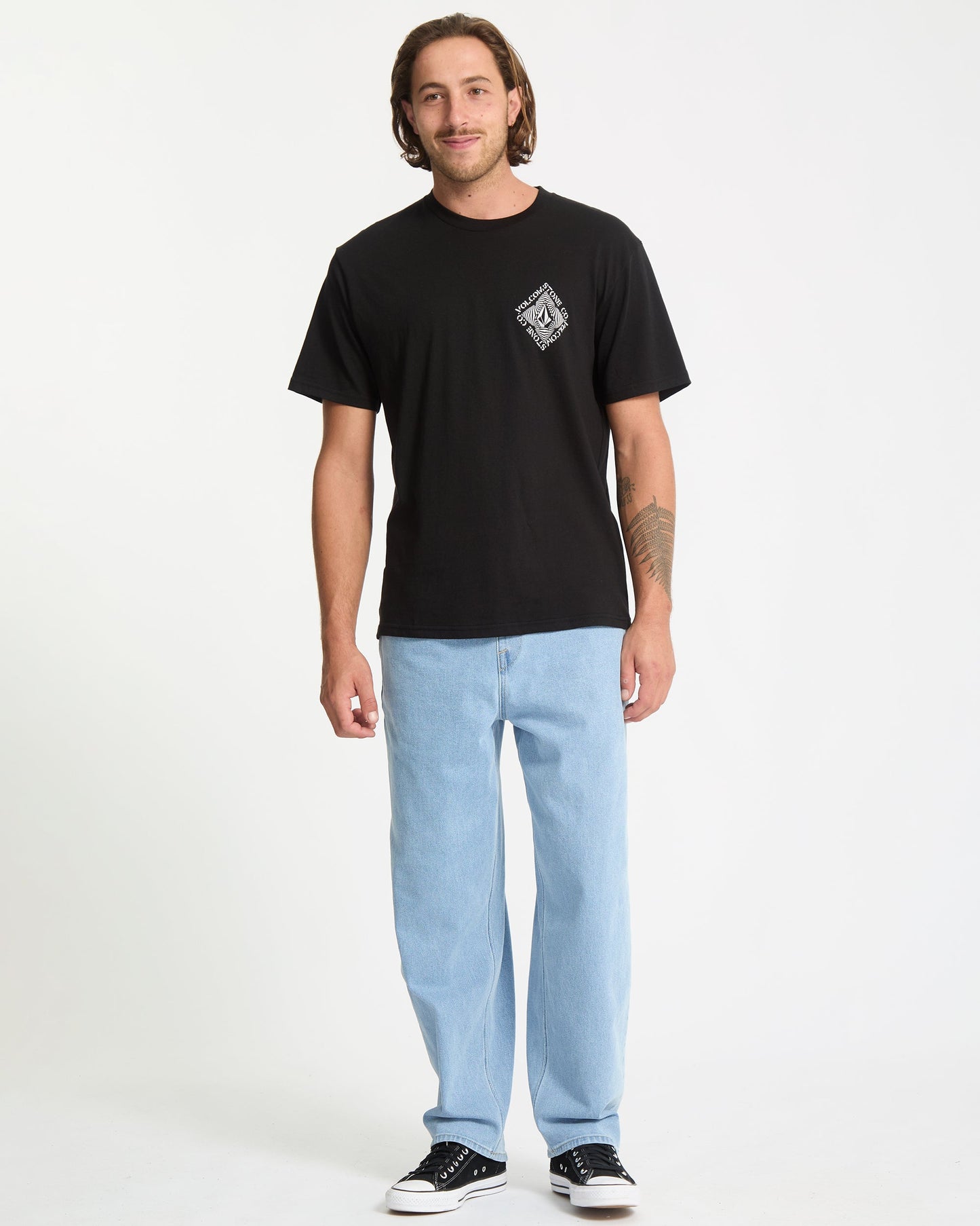 Optisches T-Shirt - Schwarz