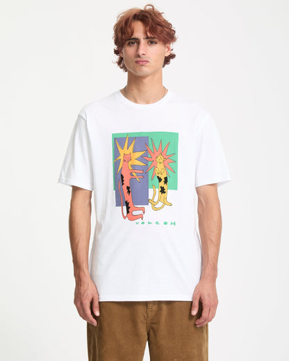 T-Shirt Longo Cats - White