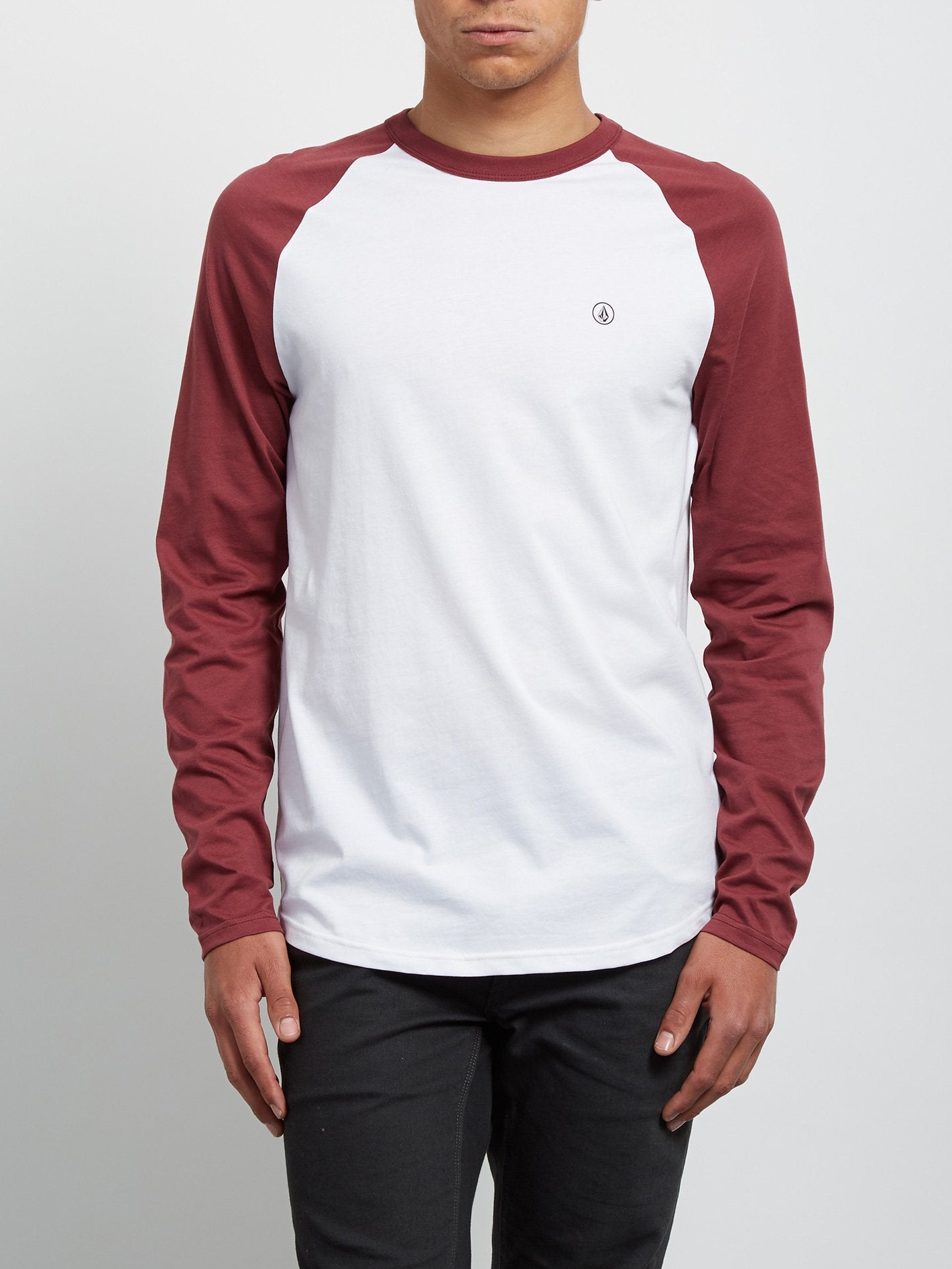 Pen Langarm-T-Shirt - Purpurrot