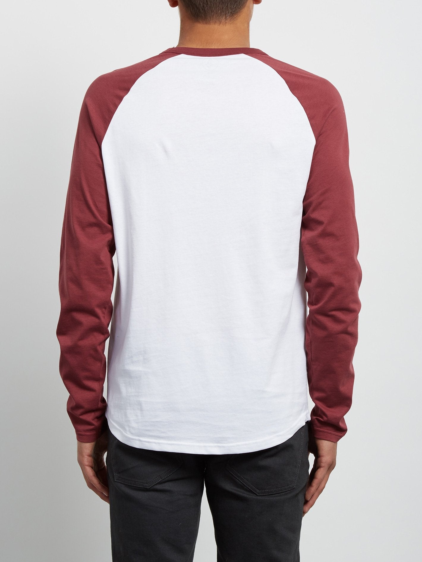 Pen Langarm-T-Shirt - Purpurrot