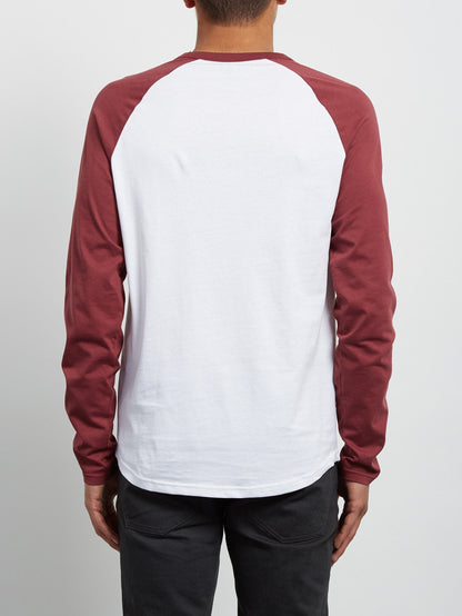Pen Langarm-T-Shirt - Purpurrot