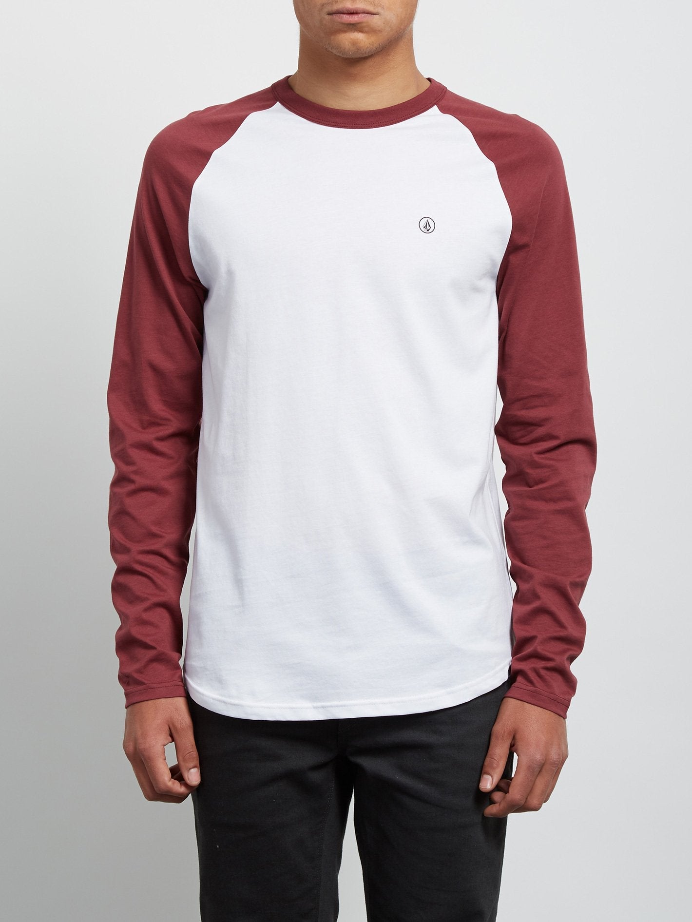 Pen Langarm-T-Shirt - Purpurrot