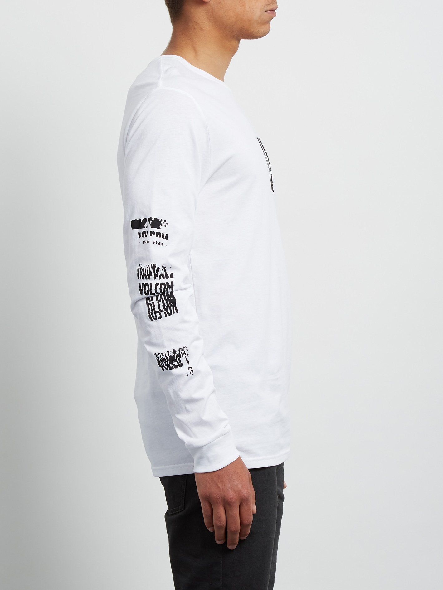 Pixel Stone Langarm-T-Shirt - Weiß