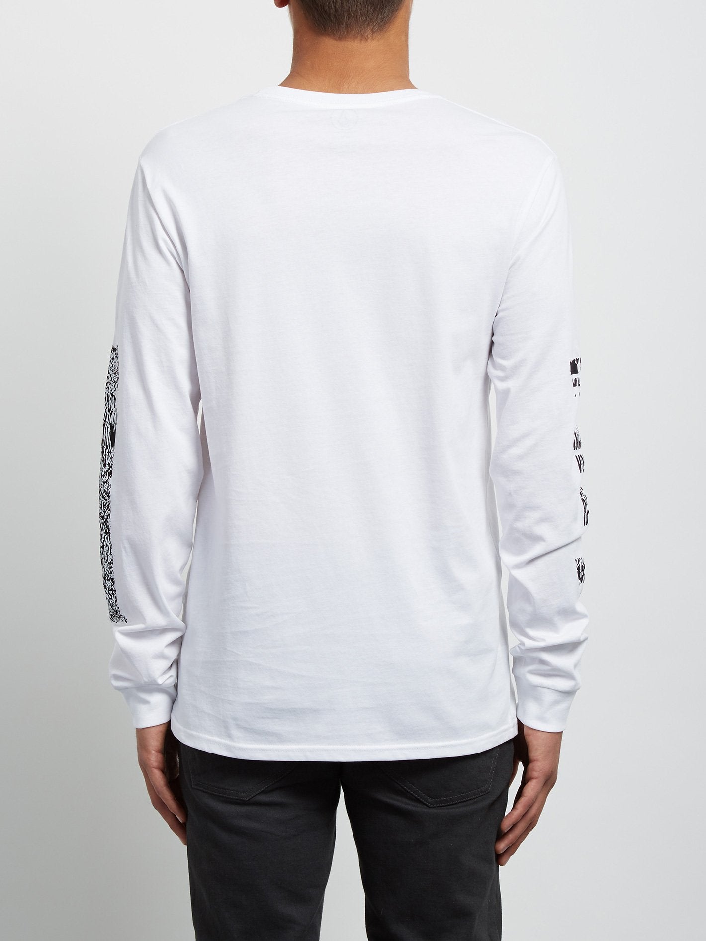 Pixel Stone Langarm-T-Shirt - Weiß
