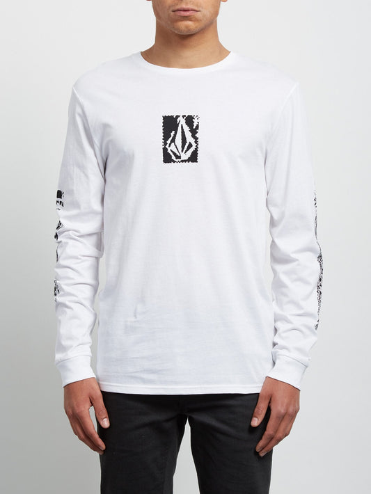 T-shirt à manches longues Pixel Stone - White