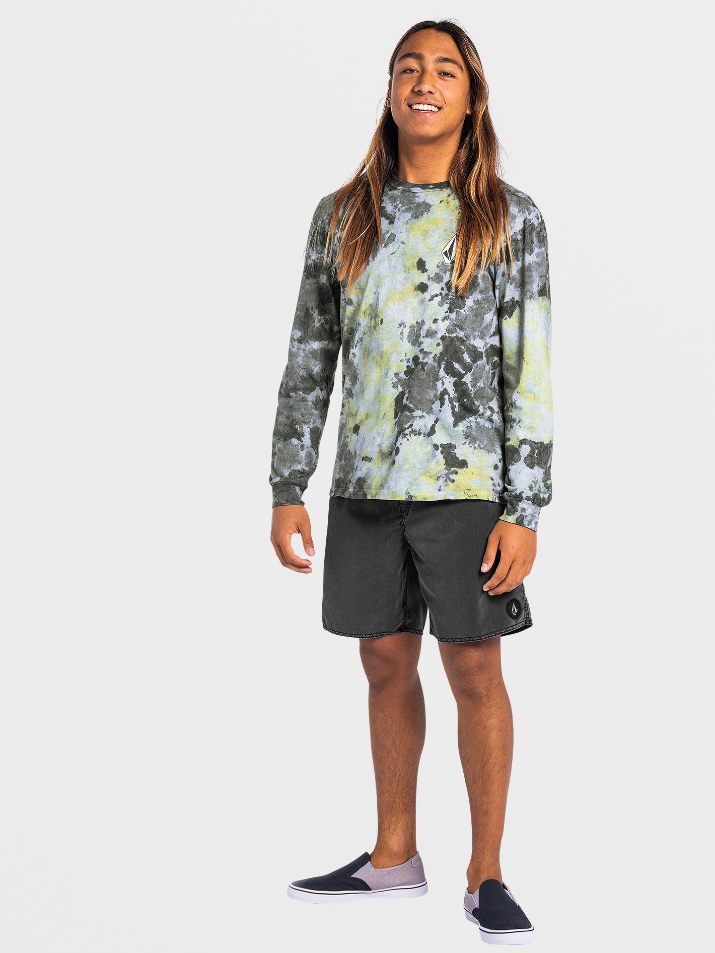 Iconic Dye T-shirt - LIME TIE DYE