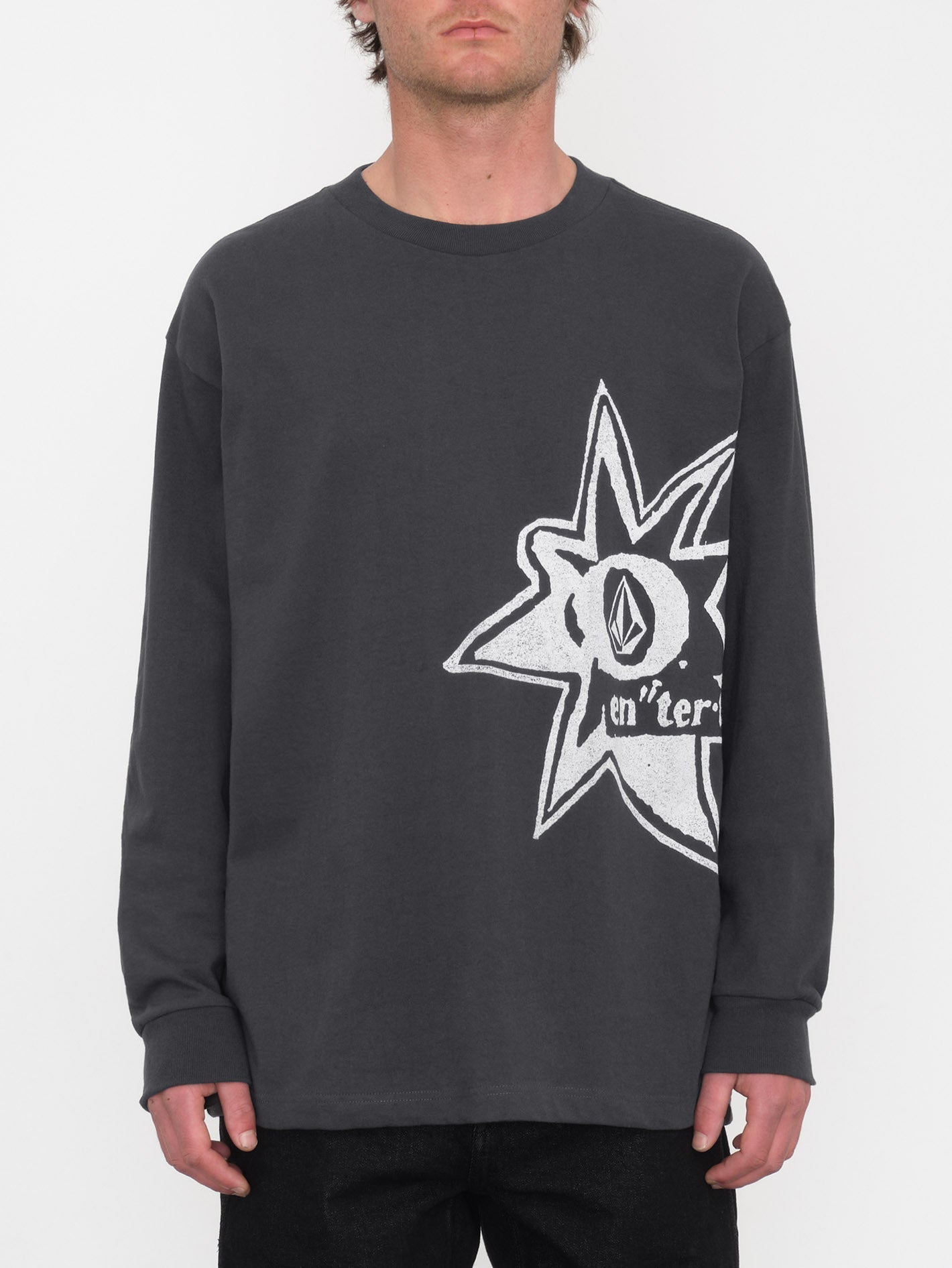 V Ent Stone Burst T-Shirt - STEALTH