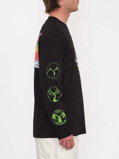 V Ent The Garden T-shirt - BLACK