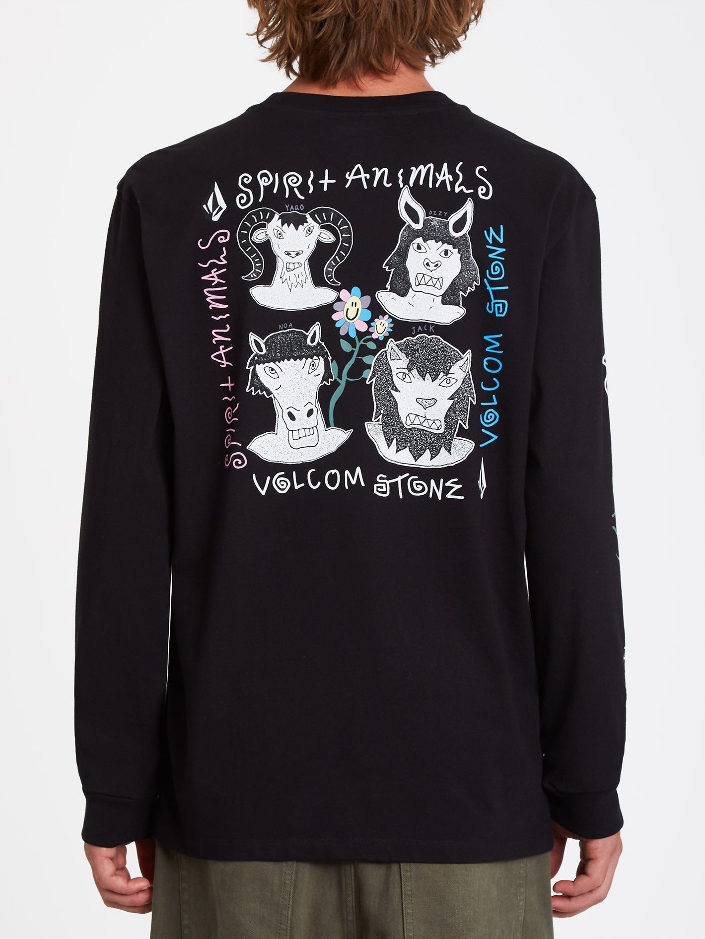 Surf Vitals Animal T-Shirt - SCHWARZ