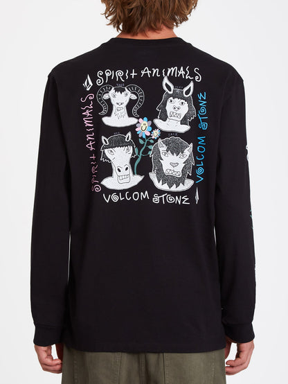 Surf Vitals Animal T-Shirt - SCHWARZ