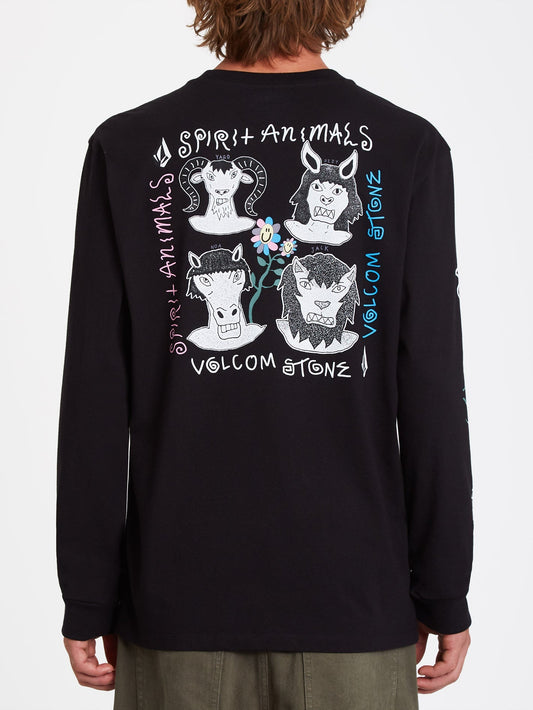 T-Shirt Surf Vitals Animal - BLACK