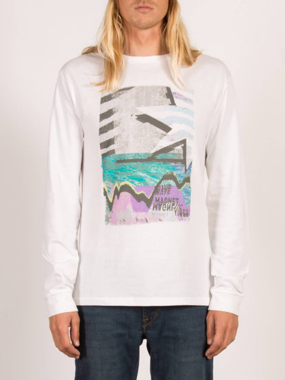 Mag Vibes Langarm-T-Shirt - Weiß