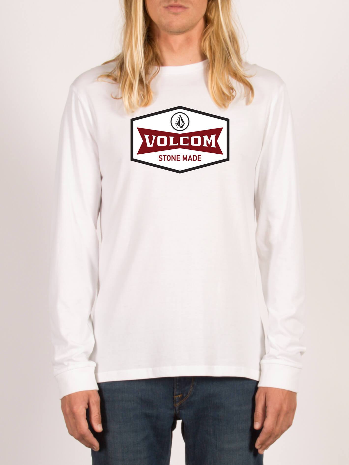 Budy Langarm-T-Shirt - Weiß