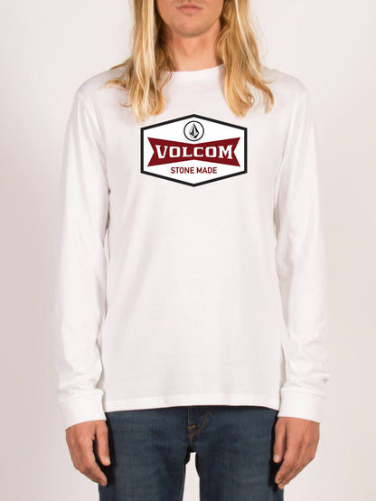 Budy Langarm-T-Shirt - Weiß