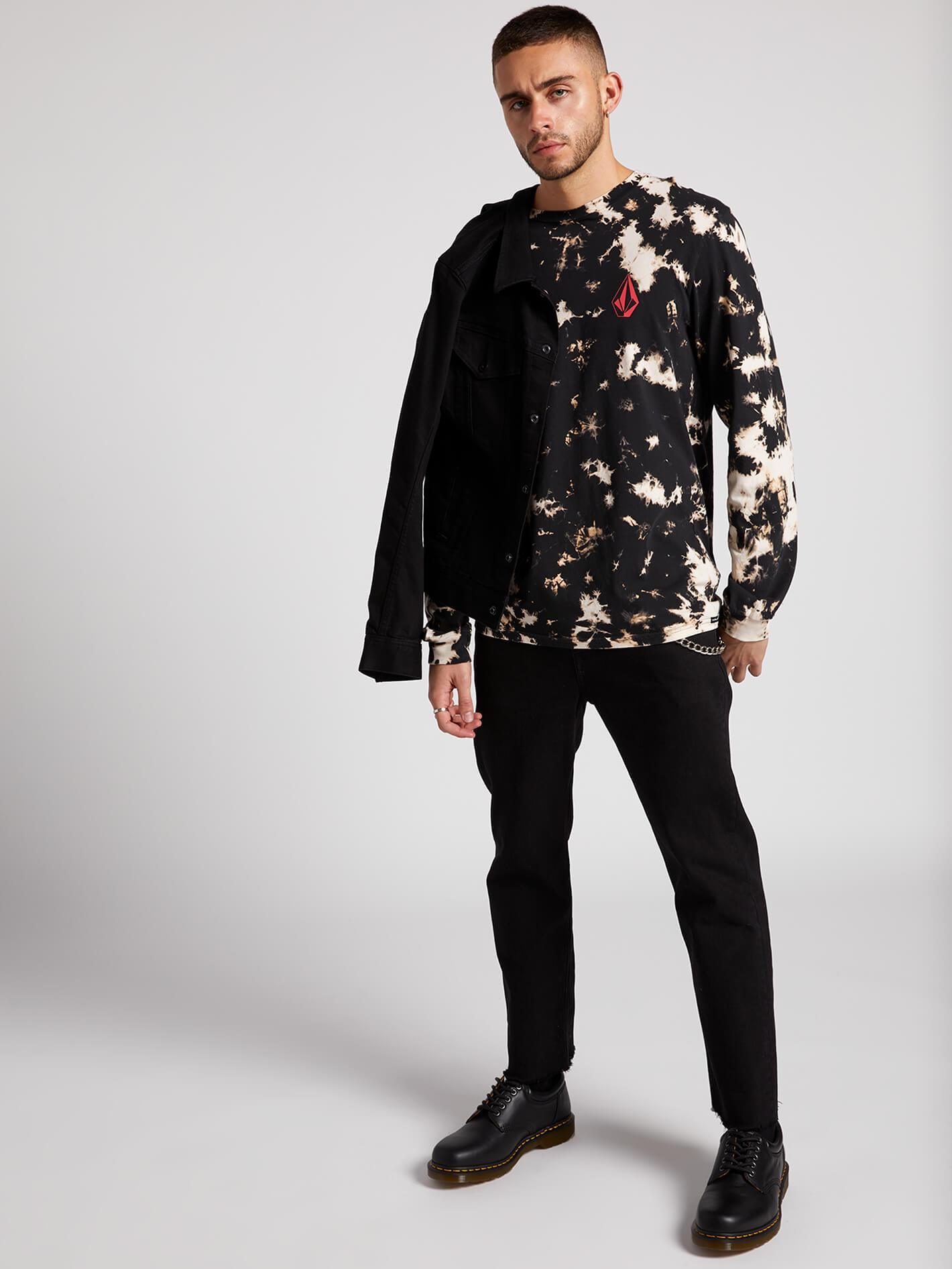 T-Shirt mit statischem Rauschen – Batik