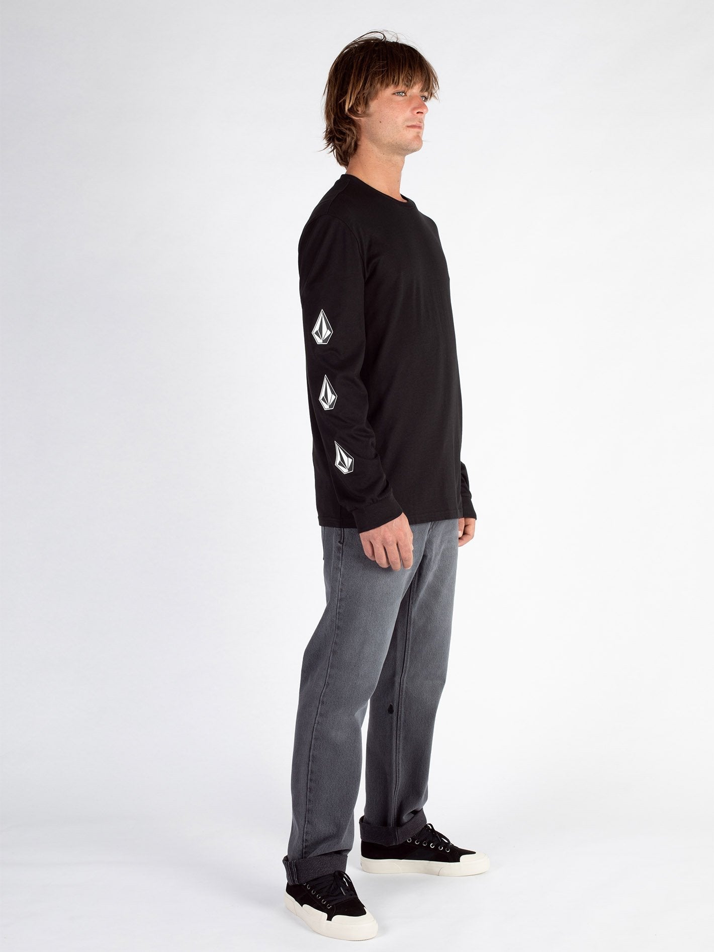 Iconic Stone T-Shirt - BLACK