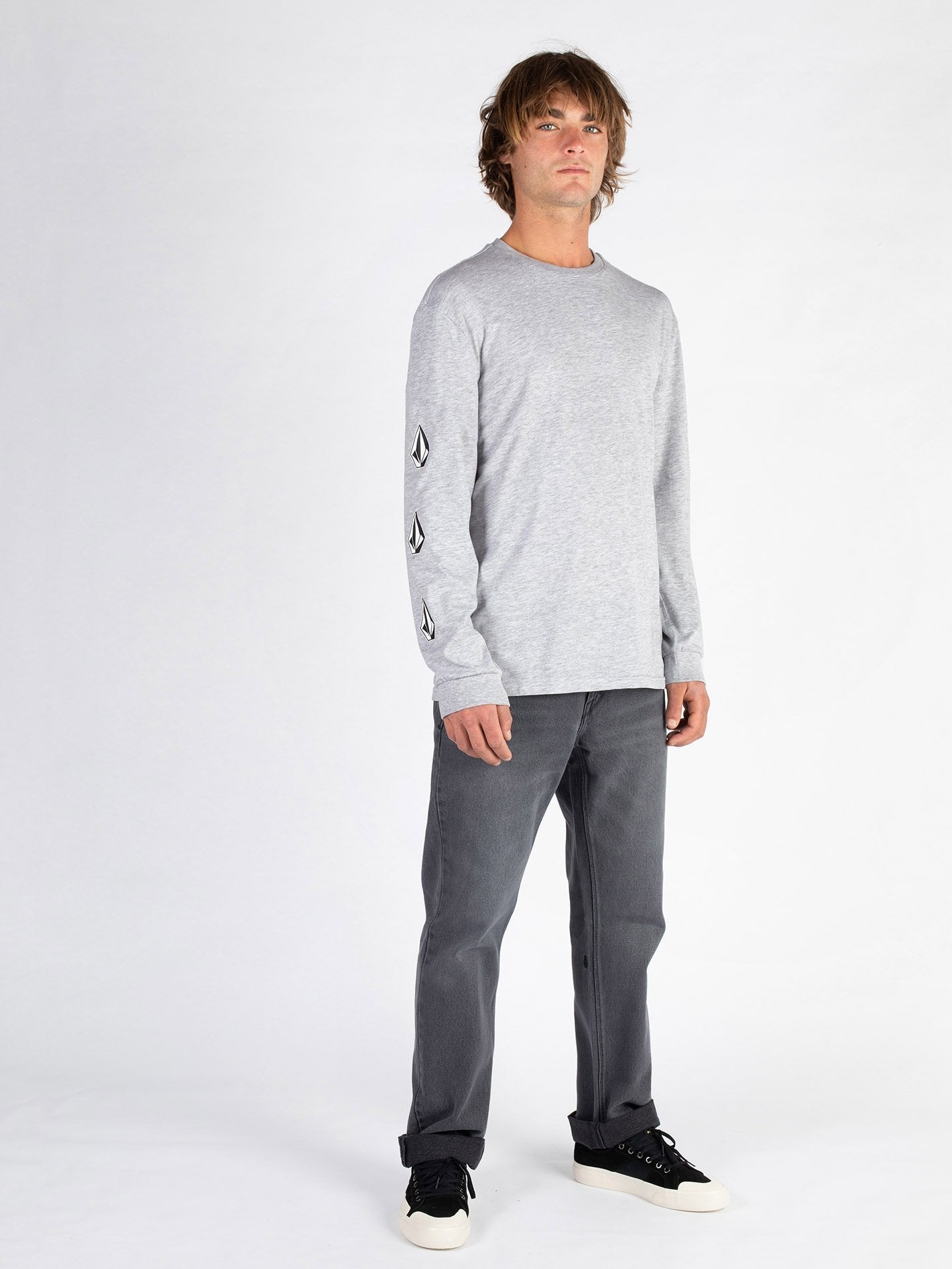 Iconic Stone T-Shirt - GRAU MELIERT