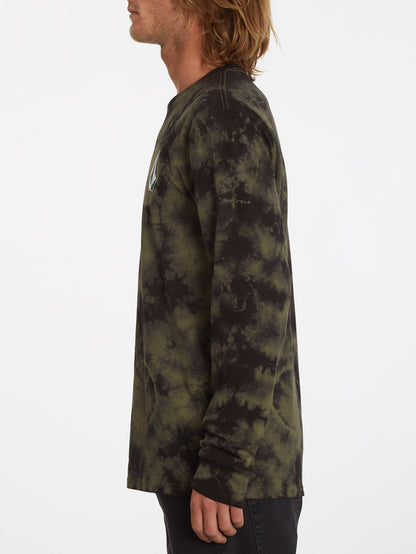 Iconic Stone Dye T-shirt - MILITARY