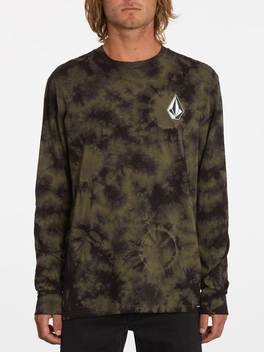 T-shirt Iconic Stone Dye - MILITARY