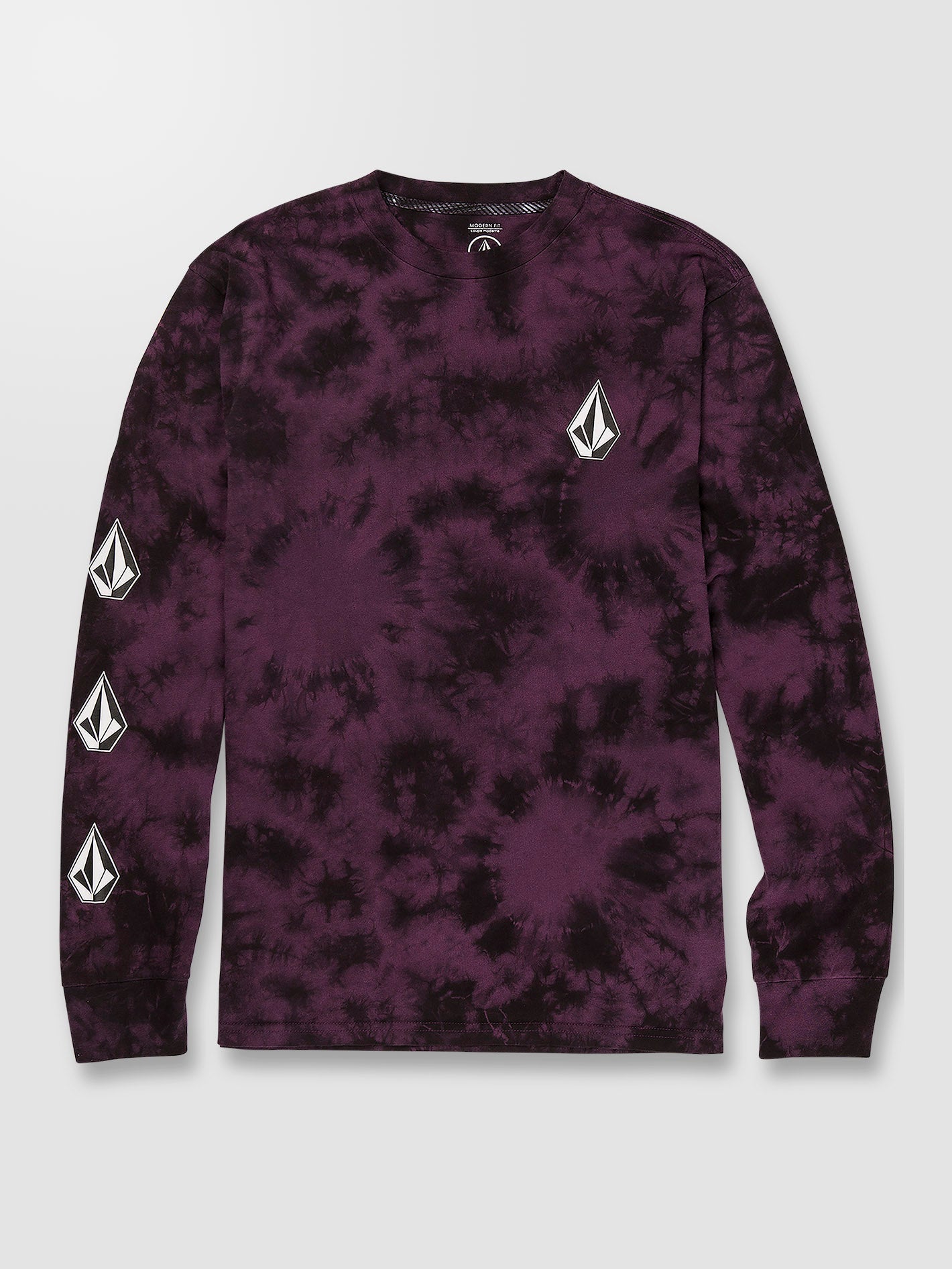 T-shirt Iconic Stone Dye - MULBERRY