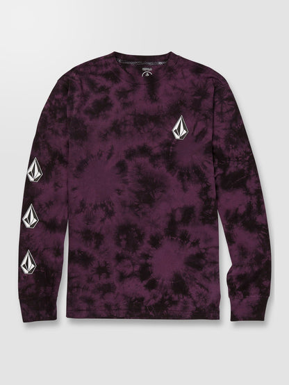 T-shirt Iconic Stone Dye - MULBERRY