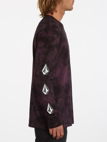 T-shirt Iconic Stone Dye - MULBERRY