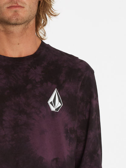 T-shirt Iconic Stone Dye - MULBERRY