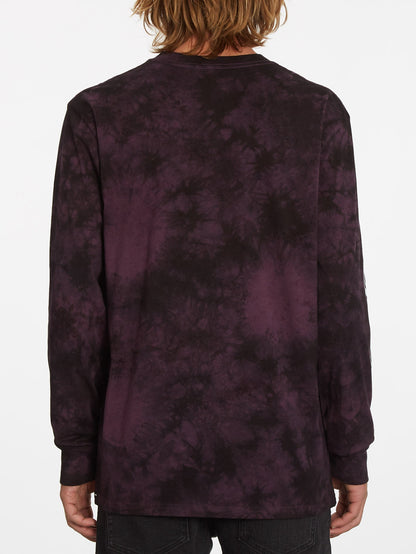 T-shirt Iconic Stone Dye - MULBERRY