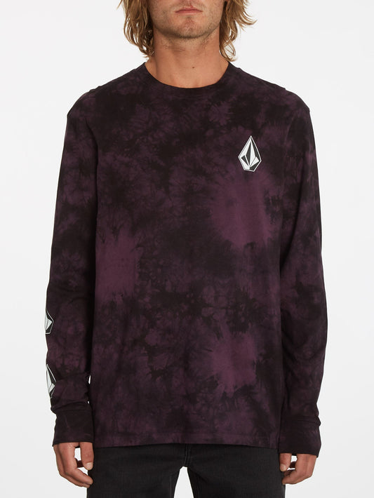 T-shirt Iconic Stone Dye - MULBERRY